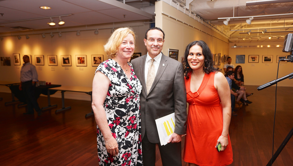 (l. to r.) Dana Beyer, DC Mayor Vincent Gray, and Casa Ruby Distinguished Service Award recipient, Consuella Lopez Photo by Ted Eytan Flickr/creative commons